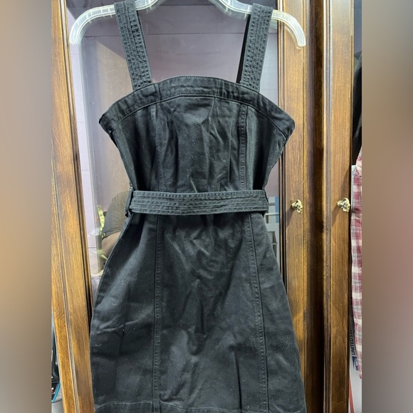 FOREVER 21 Sz S Black Overall Short Dress NEW - Picture 1 of 6